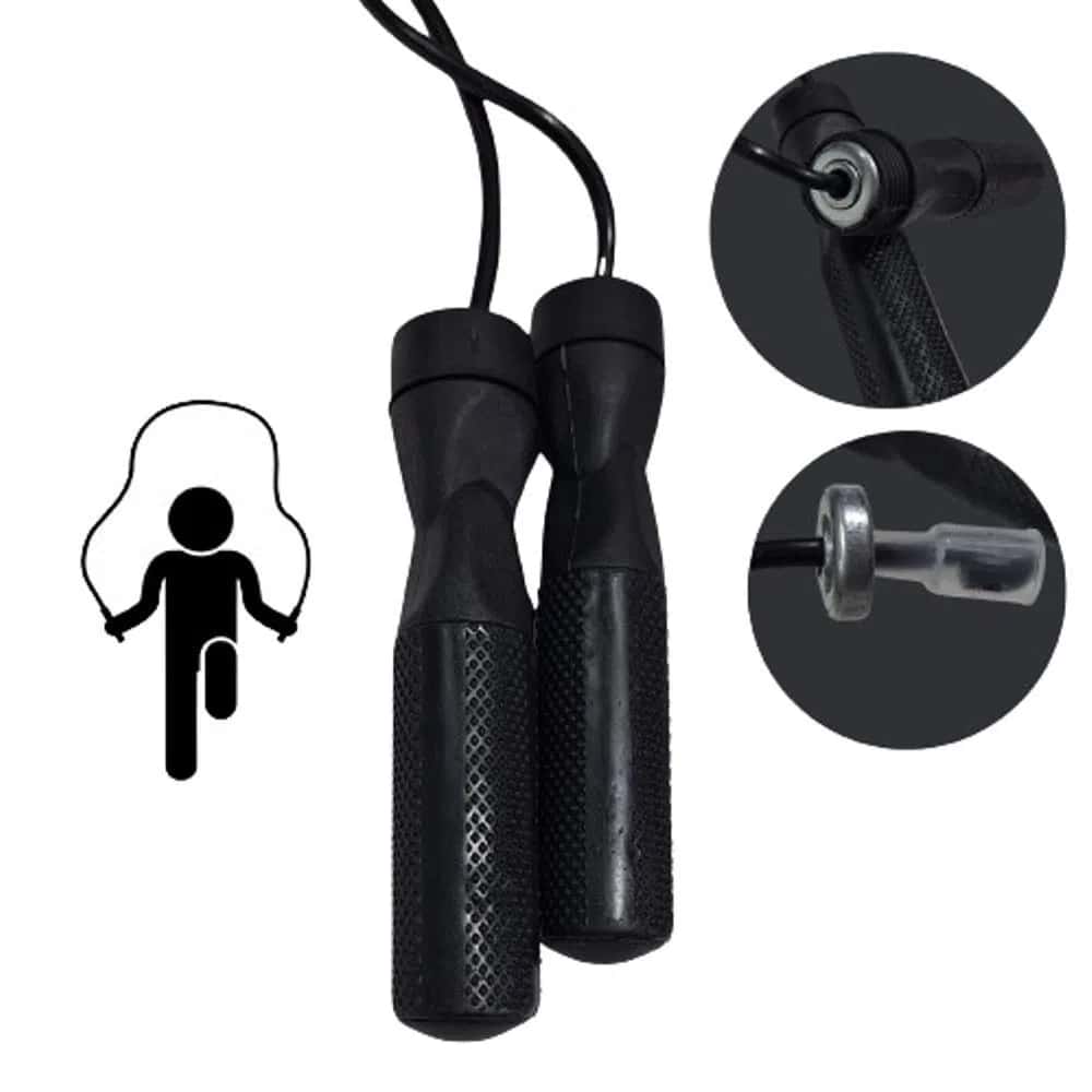 Jump rope I52, black - Tenderyard