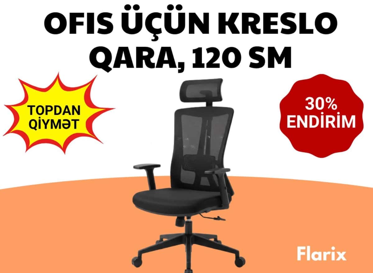 Qara rəng, Ofis üçün kreslo - Tenderyard