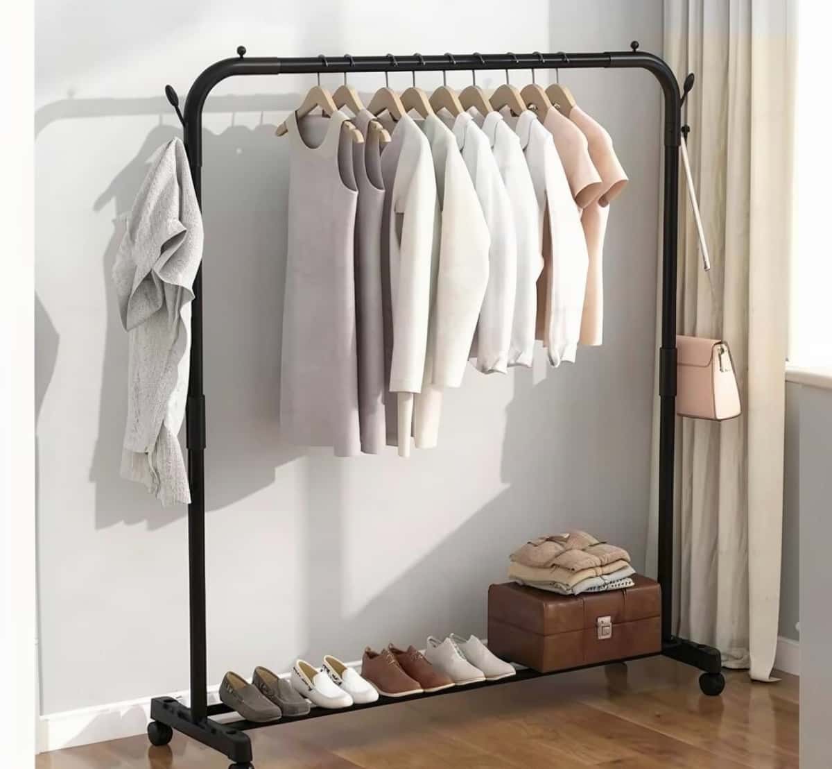 Clothes Rack Black color - Tenderyard