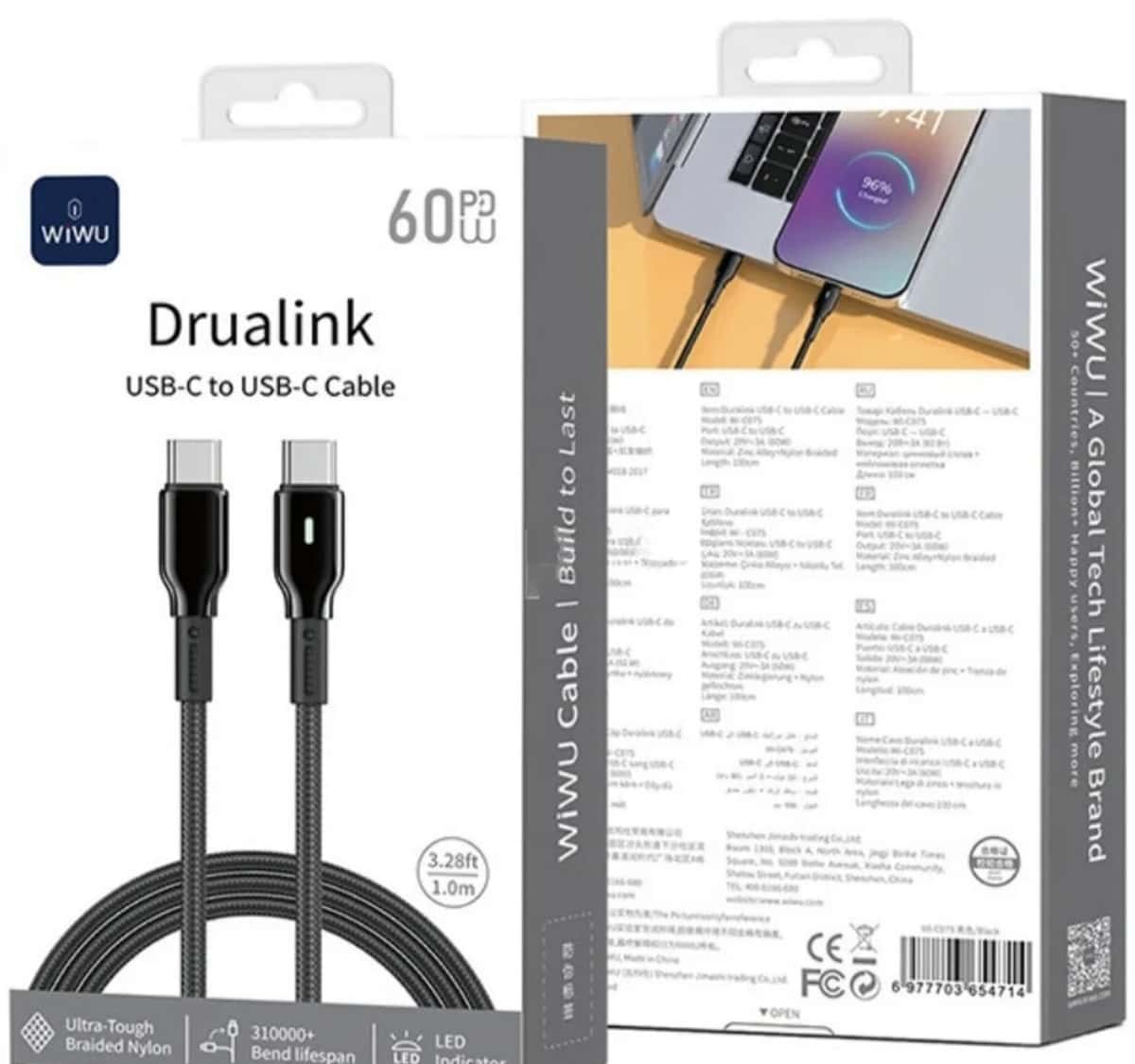 Qara rəng data kabel, USB - Tenderyard