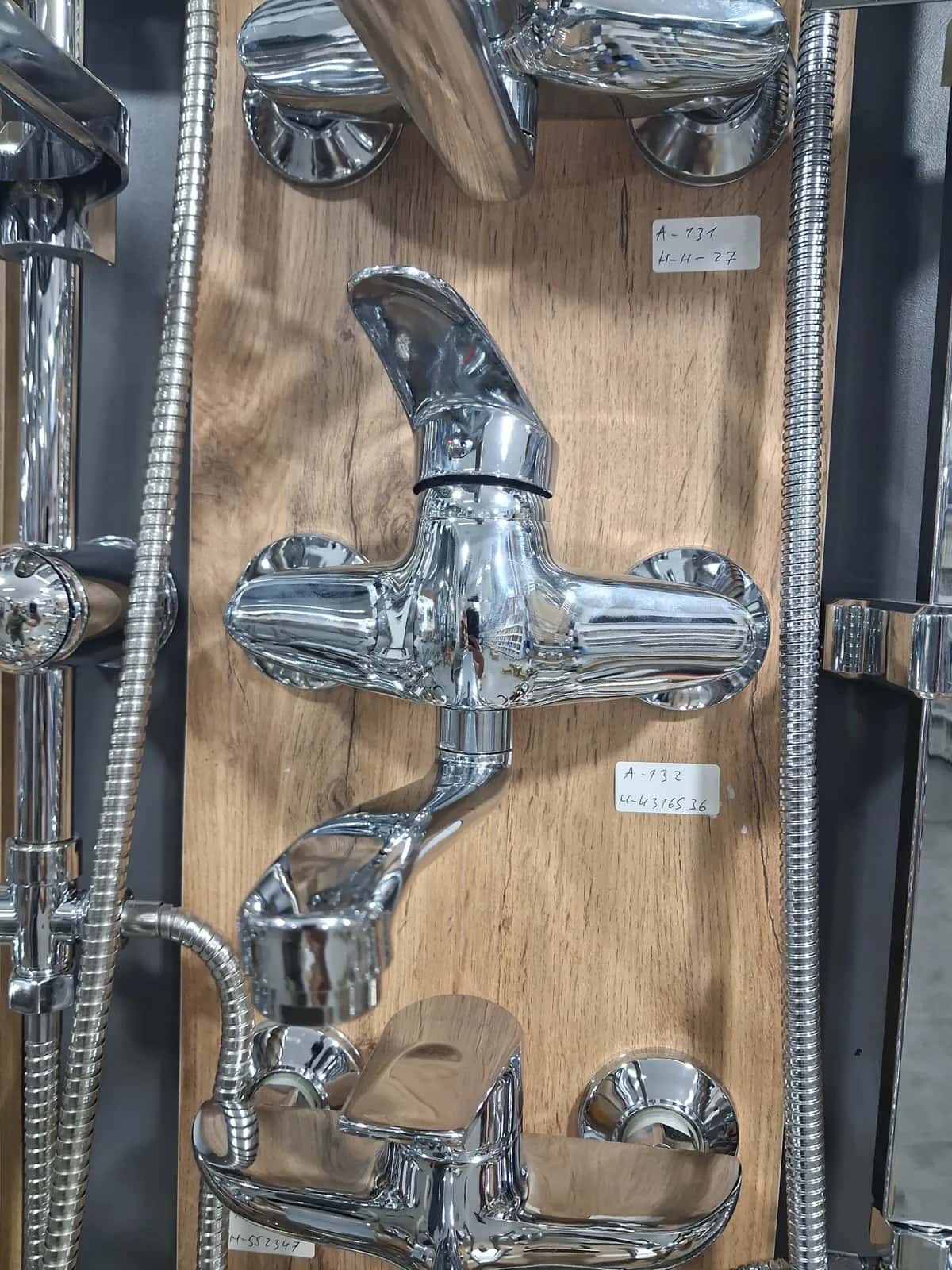 Shower faucet, Silver color - Tenderyard