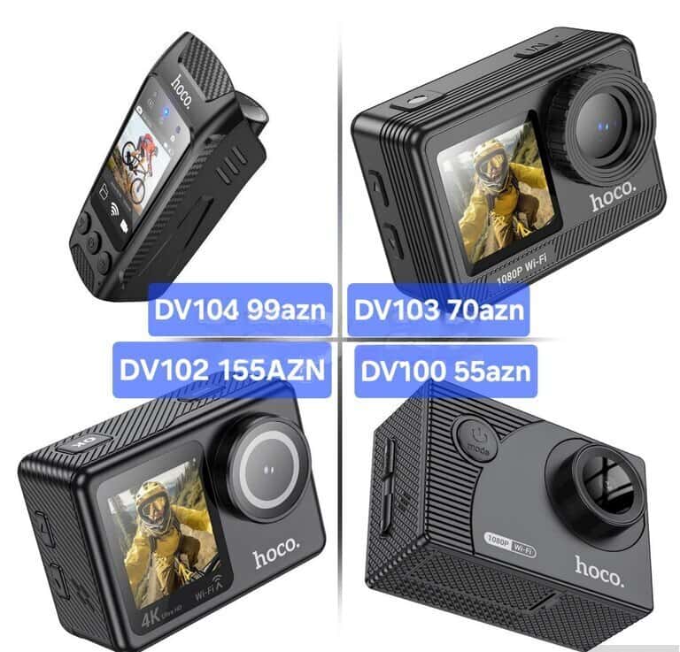 Hoco DV100-DV104 Series Action Sport Cameras - Tenderyard
