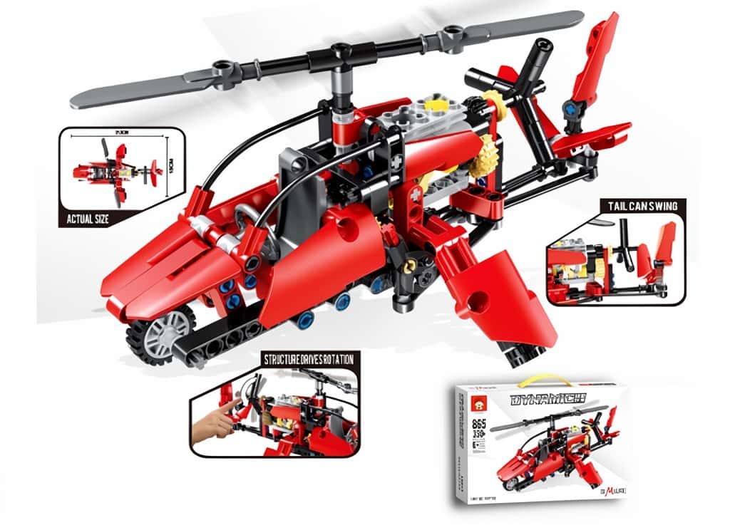 Helikopter Konstruktor Dəsti (330 hissə) - Tenderyard