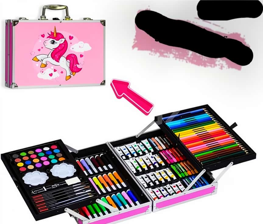 Drawing suitcase set for kids - Tenderyard