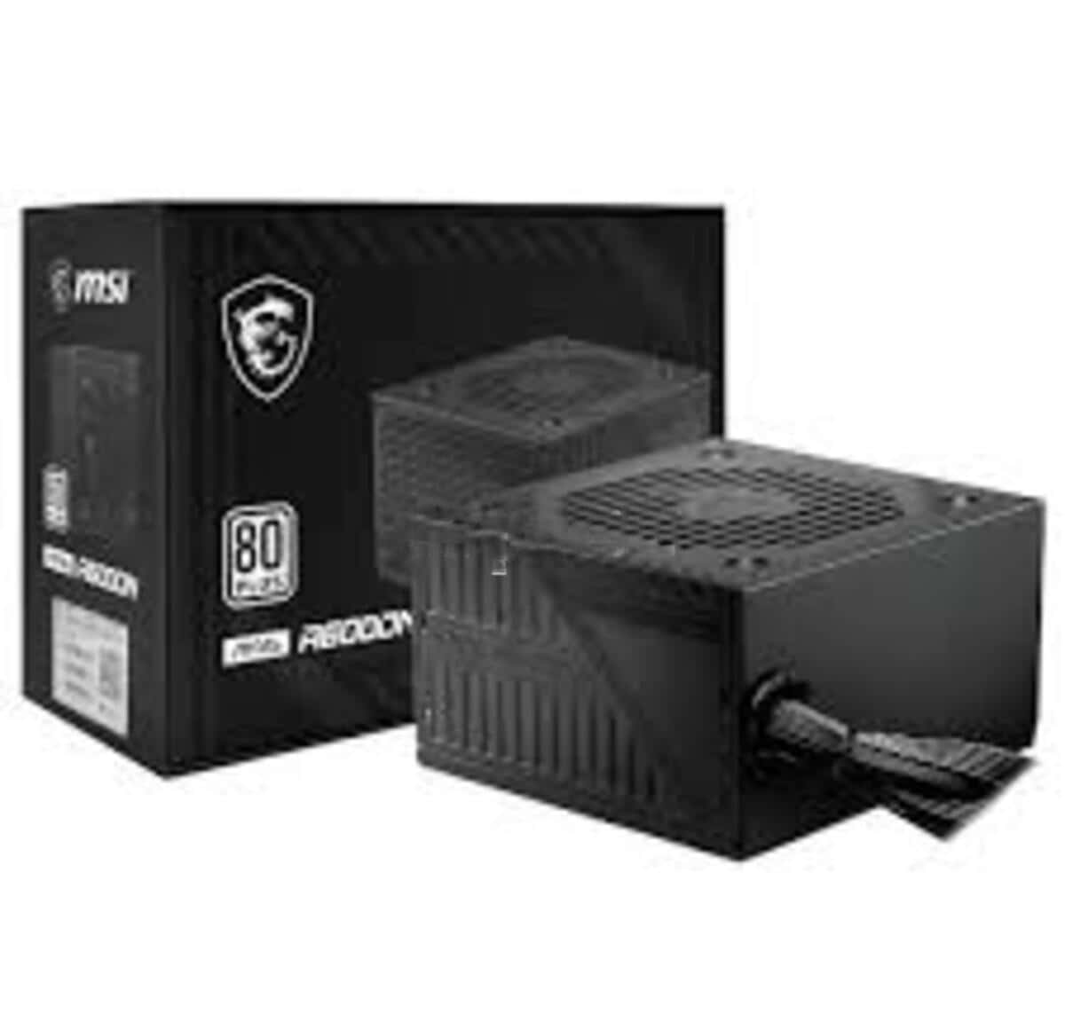 Power Supply MSI MAG A600DN 600W 80 Plus - Tenderyard
