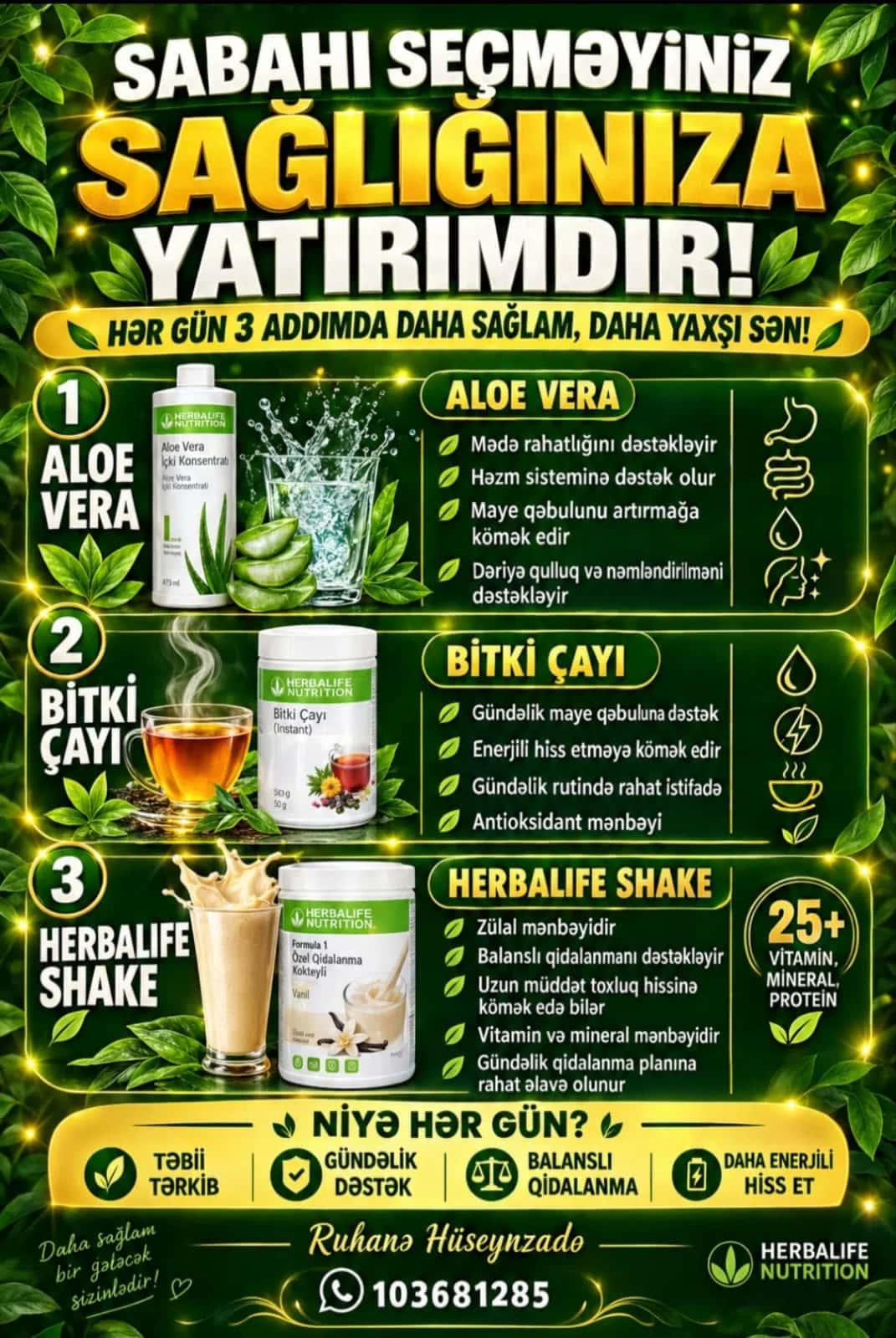Qida əlavəsi Herbalife - Tenderyard