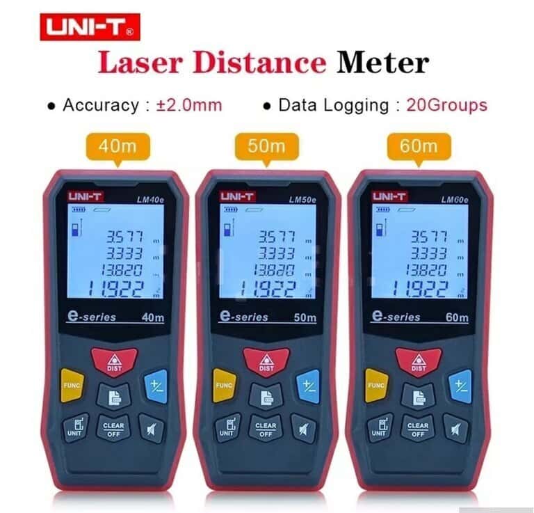 Laser distance meter UNI-T LM45E, LM50E, LM60E - Tenderyard