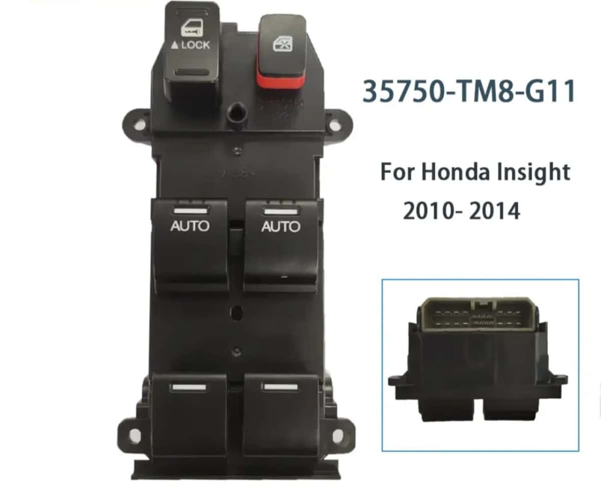 Window switch control panel Honda Insight 2010-2015 - Tenderyard