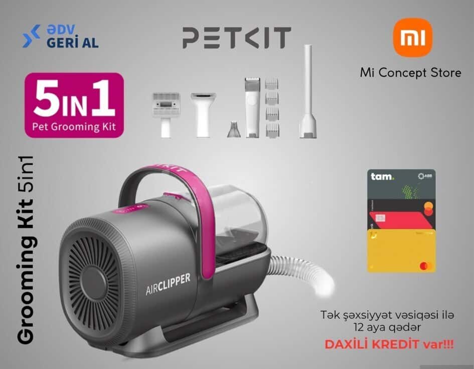 Petkit Grooming Kit 5in1 набор для ухода за животными - Tenderyard