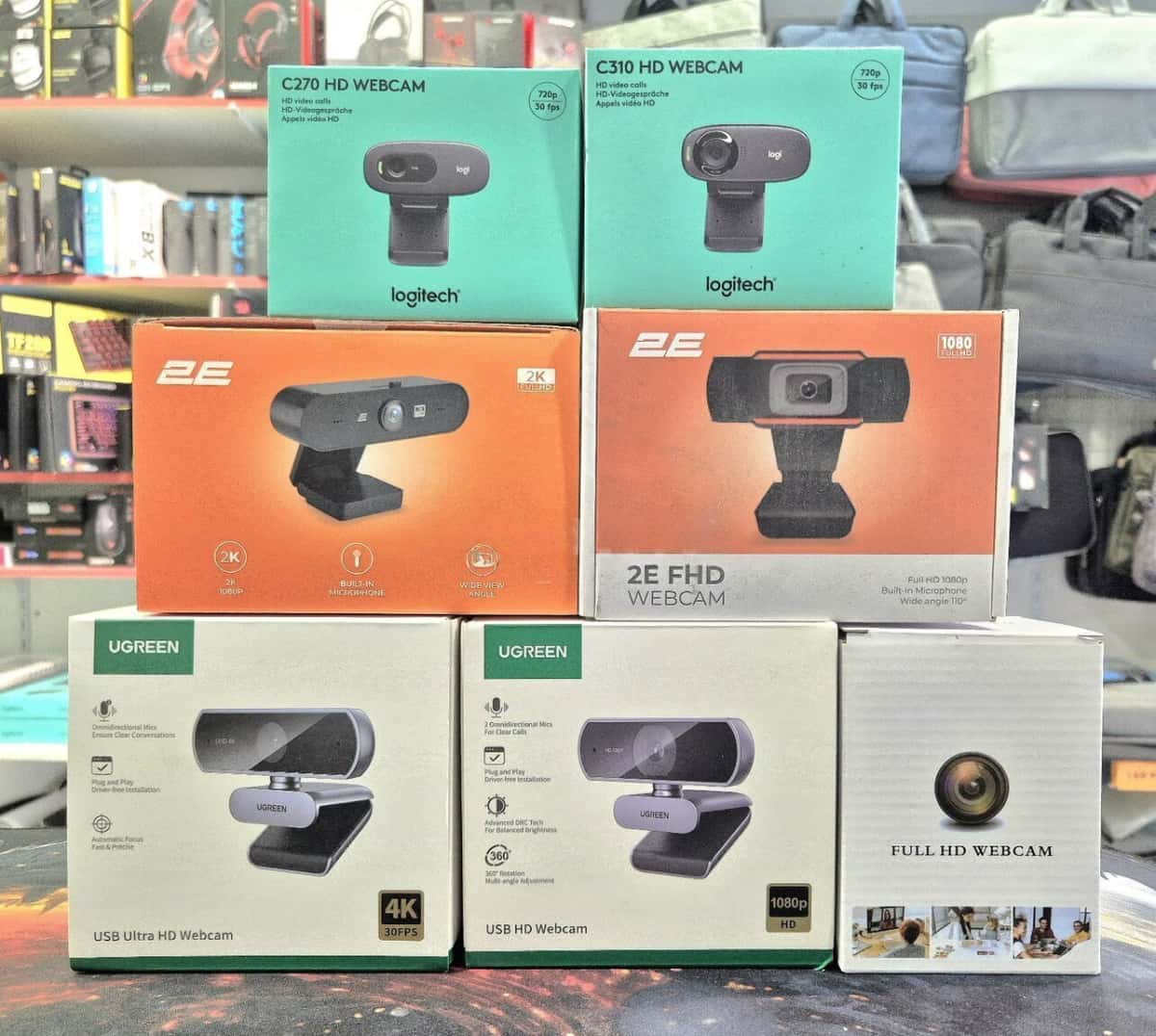 Logitech, 2E and Ugreen Webcams - Tenderyard