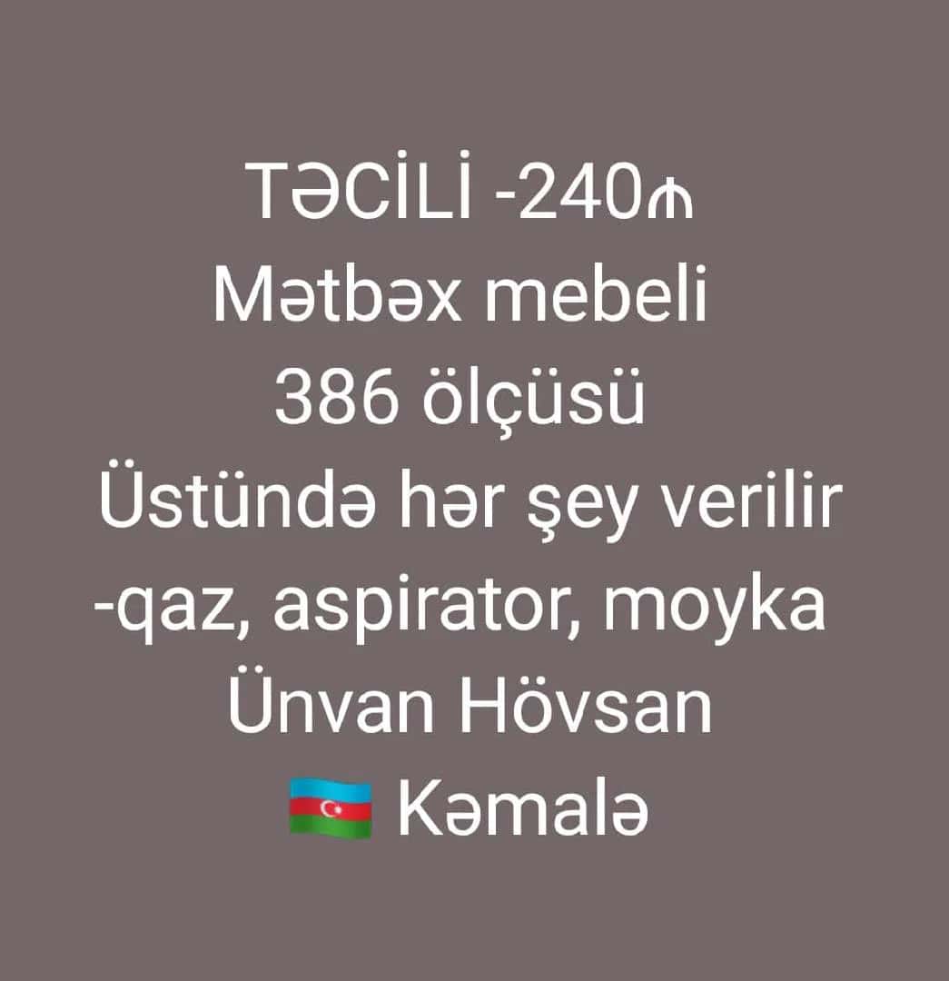 Mətbəx mebel dəsti Bənövşəyi rəng - Tenderyard