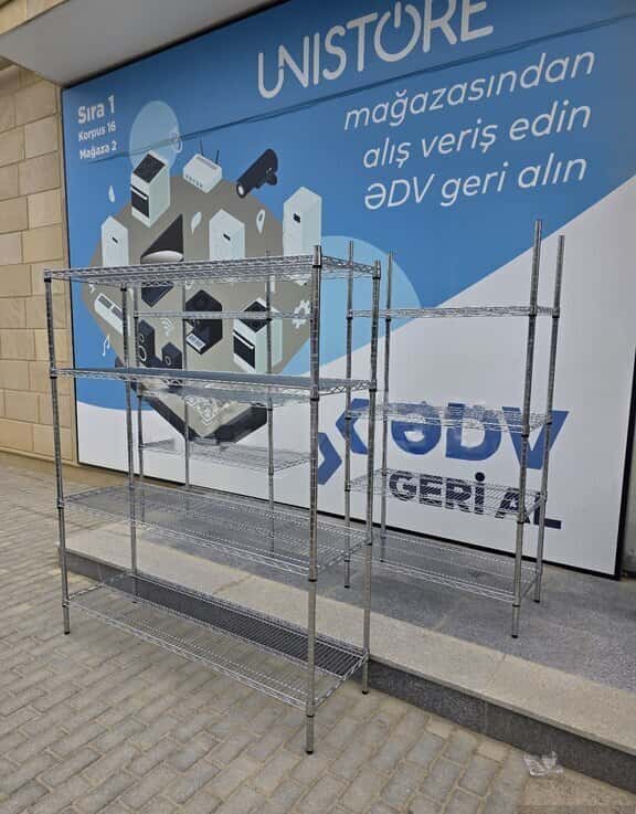 Stainless Metal Shelving System (Rack) - Tenderyard