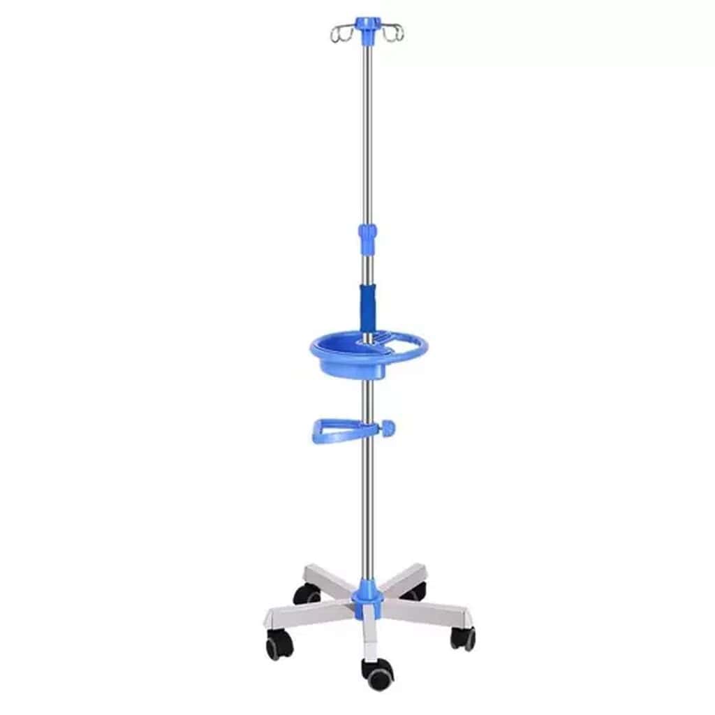 Rolling IV Pole - Medical Infusion Stand - Tenderyard