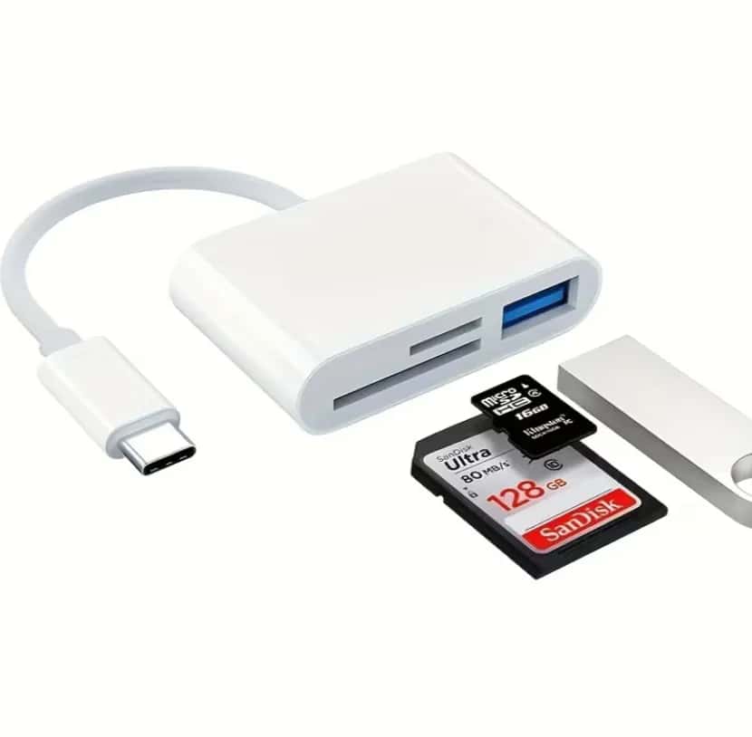 Type-C OTG Memory Card Reader and USB Hub - Tenderyard