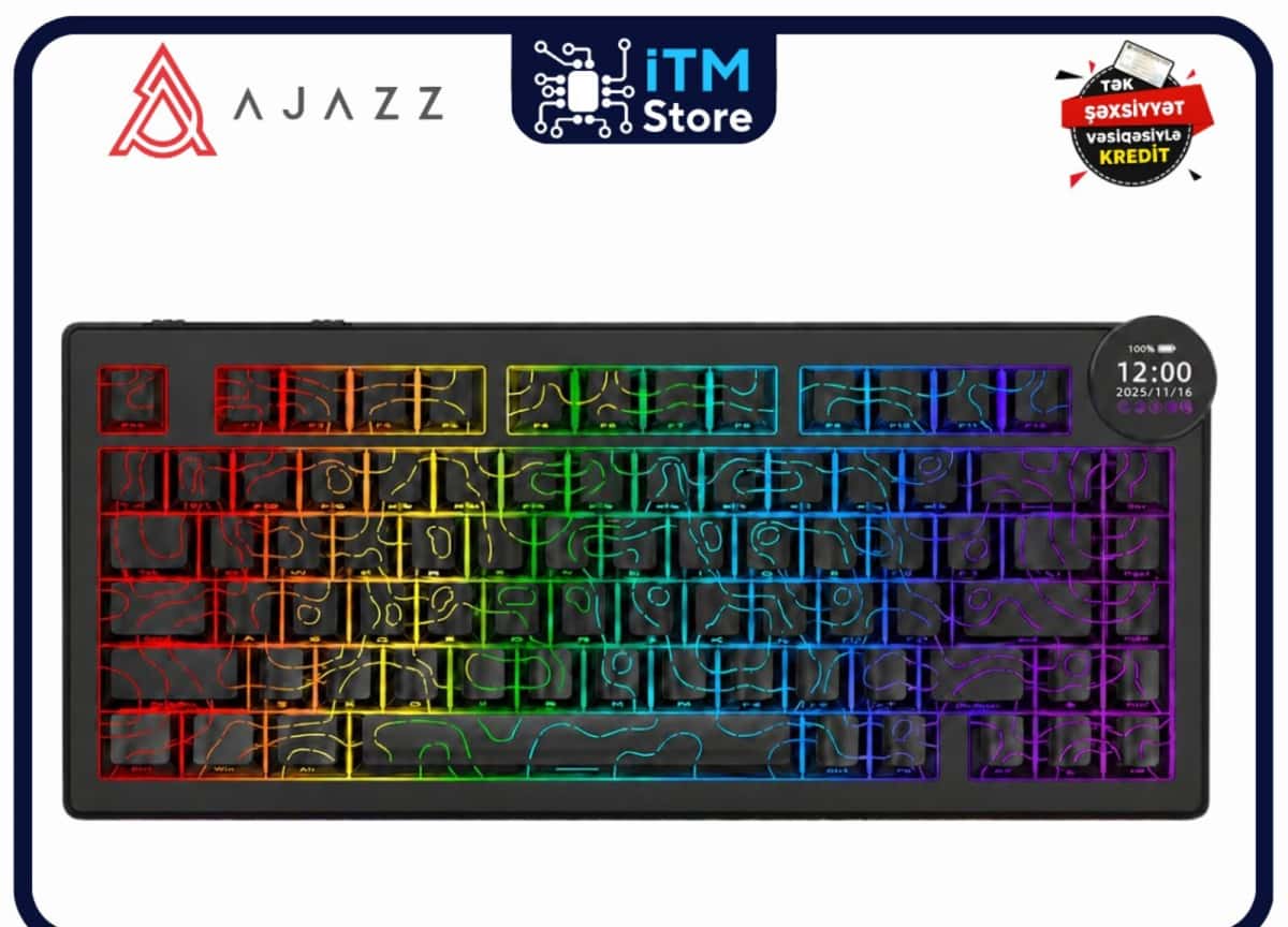 Mechanical Keyboard Ajazz AK820 V2 White Peach Switch - Tenderyard
