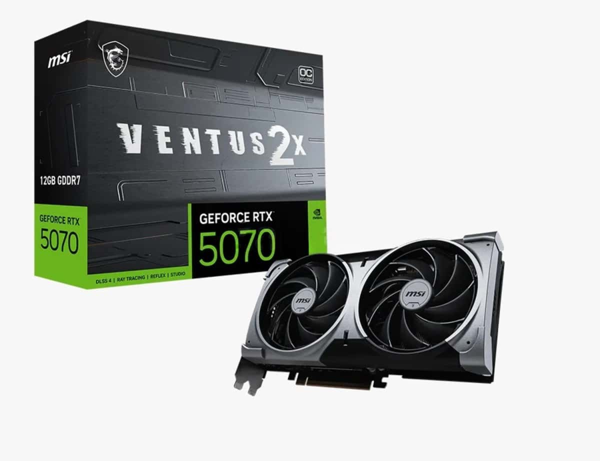 Video kart MSI GeForce RTX 5070 Ventus 2X OC 12GB GDDR7 - Tenderyard