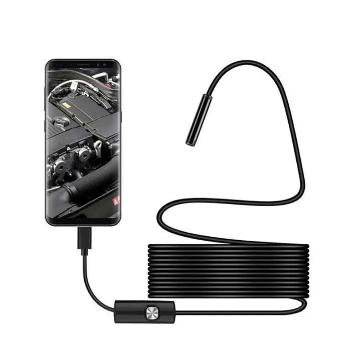 Endoscope camera 2m 5.5mm soft cable - Tenderyard