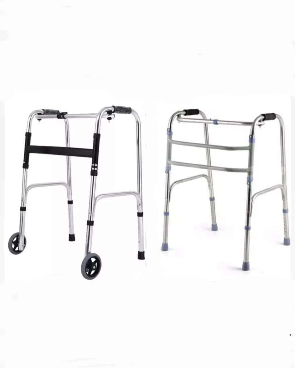 Folding walking frame for patients (rollator) - Tenderyard