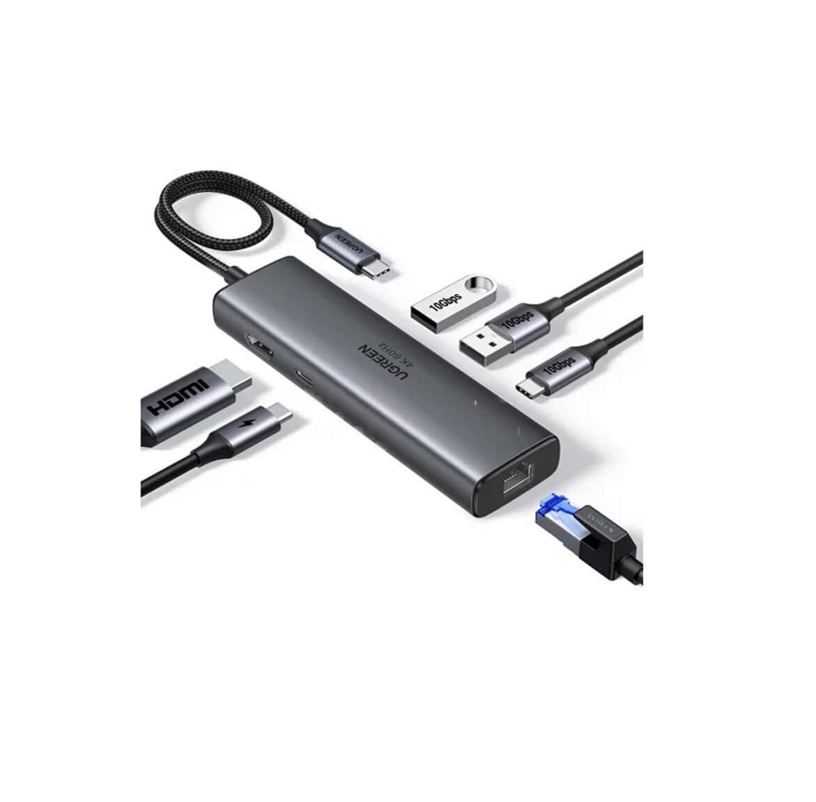 USB-C Hub Ugreen 6-in-1 CM512 4K - Tenderyard