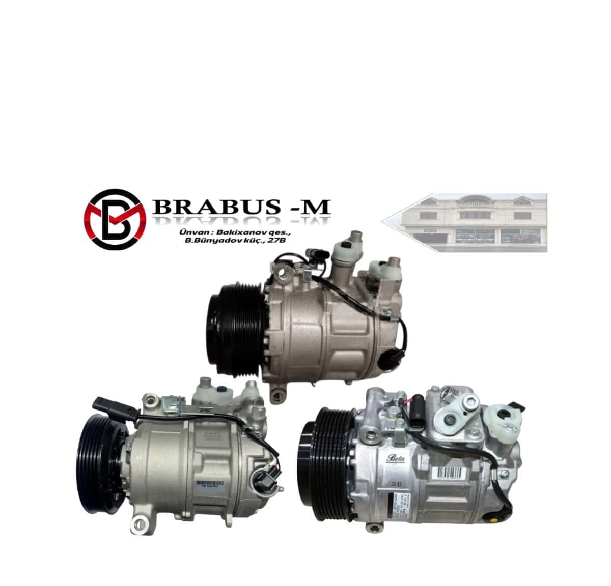 Kondisioner kompressoru Mercedes modelləri üçün - Tenderyard