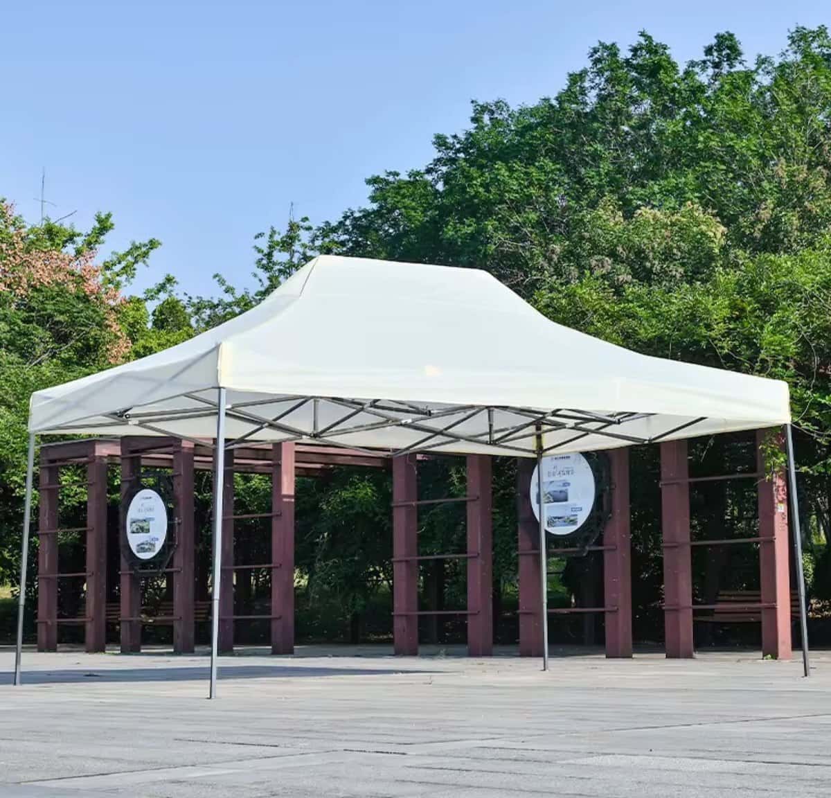 Bağ çətiri Düzbucaq, Bej rəng - Tenderyard