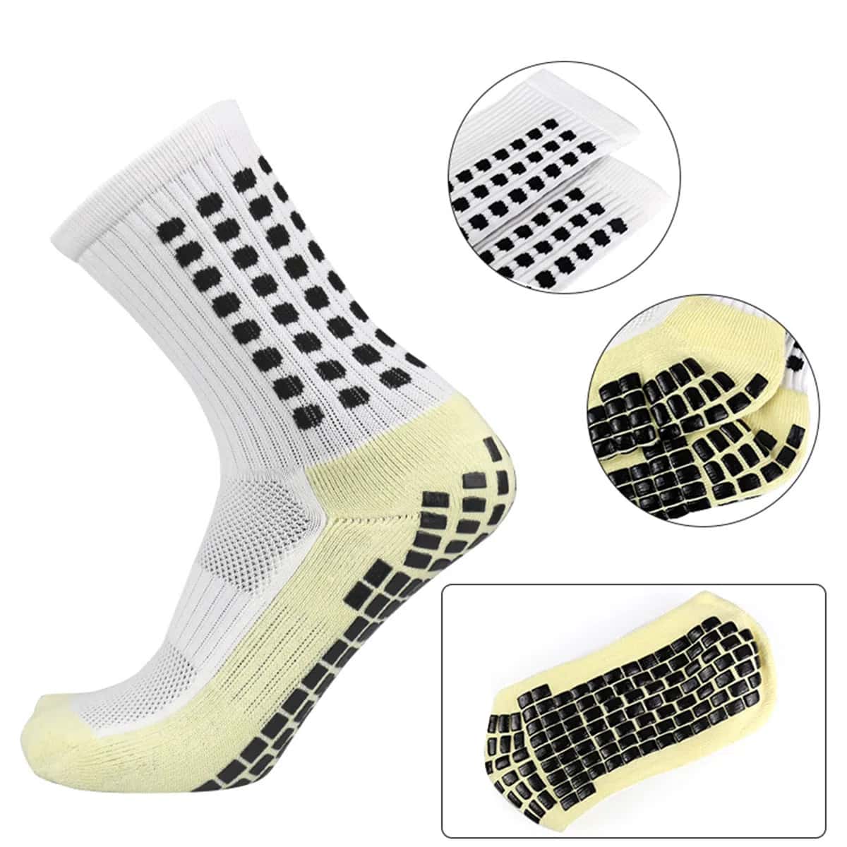 Men's socks, White color, Size S - Tenderyard