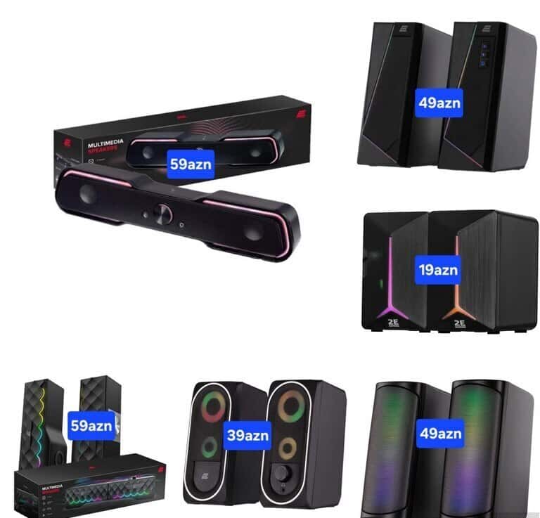 2E Multimedia və Gaming RGB Kompüter Dinamikləri - Tenderyard
