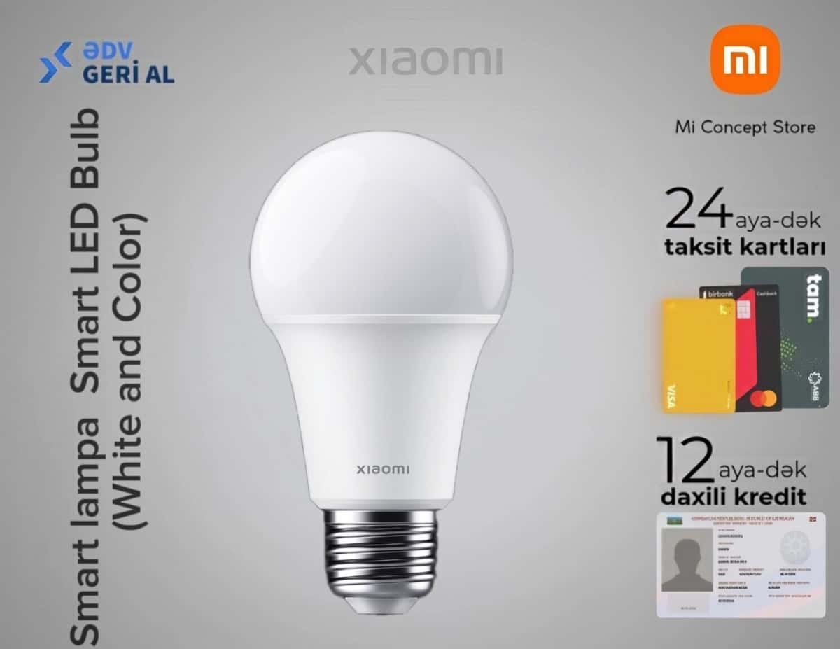 Smart bulb Xiaomi Smart LED Bulb White and Color - Tenderyard