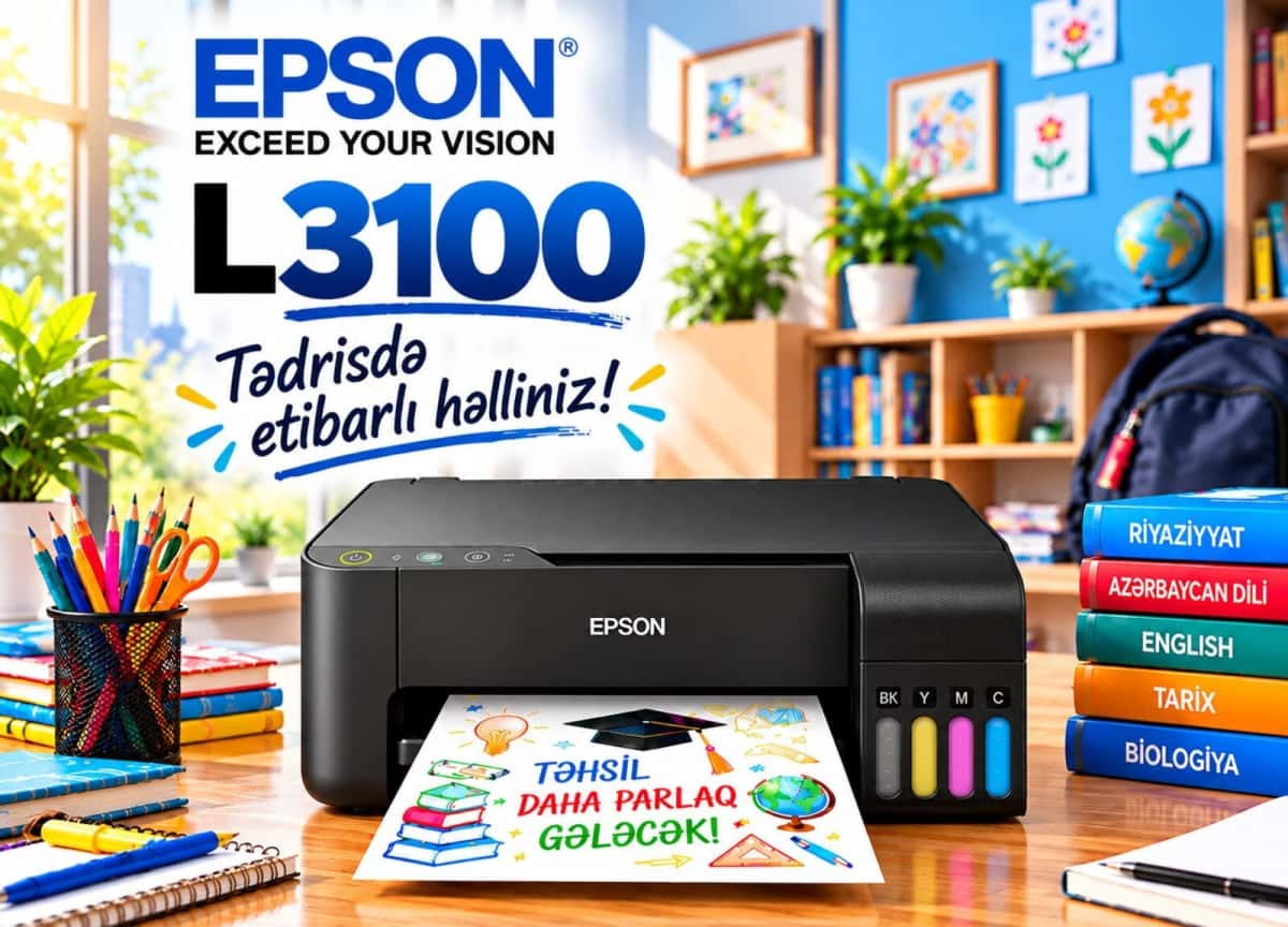 Printer Epson L3100 Çap Kserokopiya Skaner - Tenderyard
