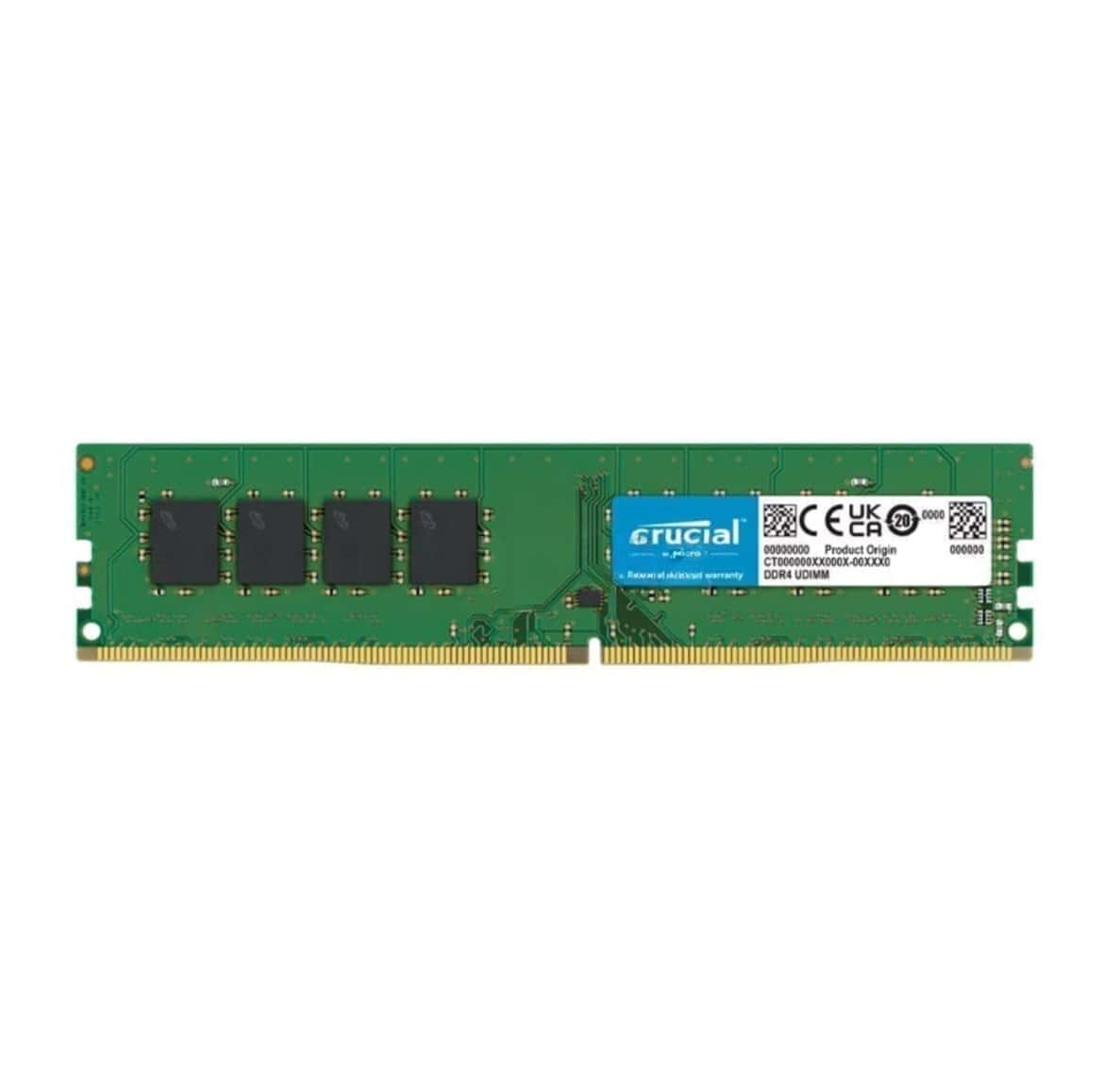 RAM Memory Crucial DDR4 8GB 3200MHz - Tenderyard