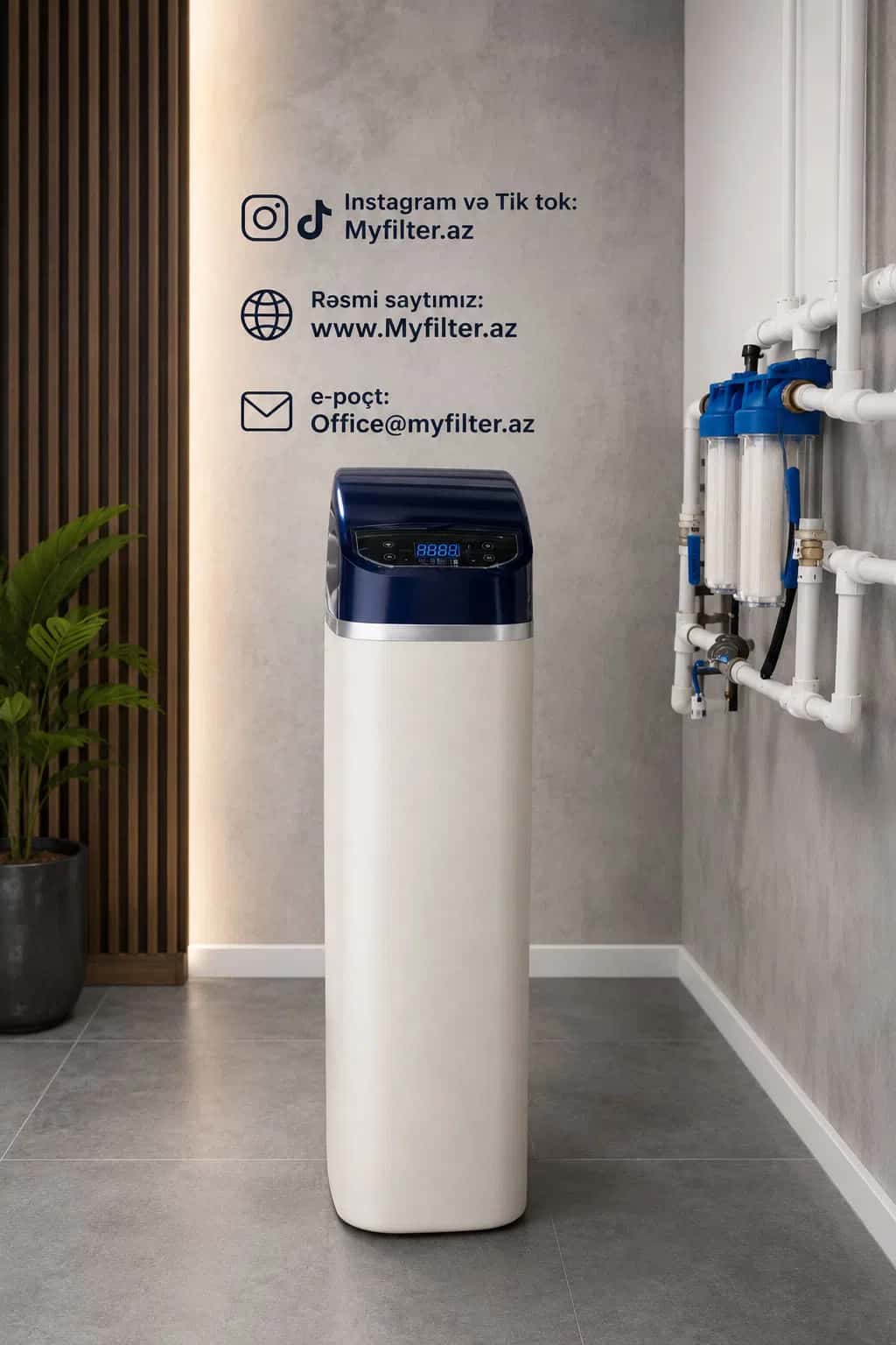 Cabinet-type water softening filter system - Tenderyard