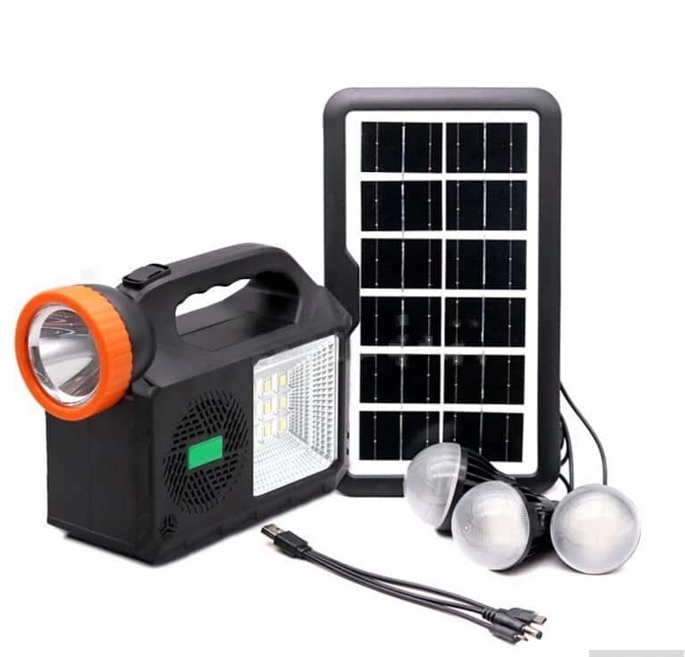 Camping lantern set with solar panel and powerbank - Tenderyard