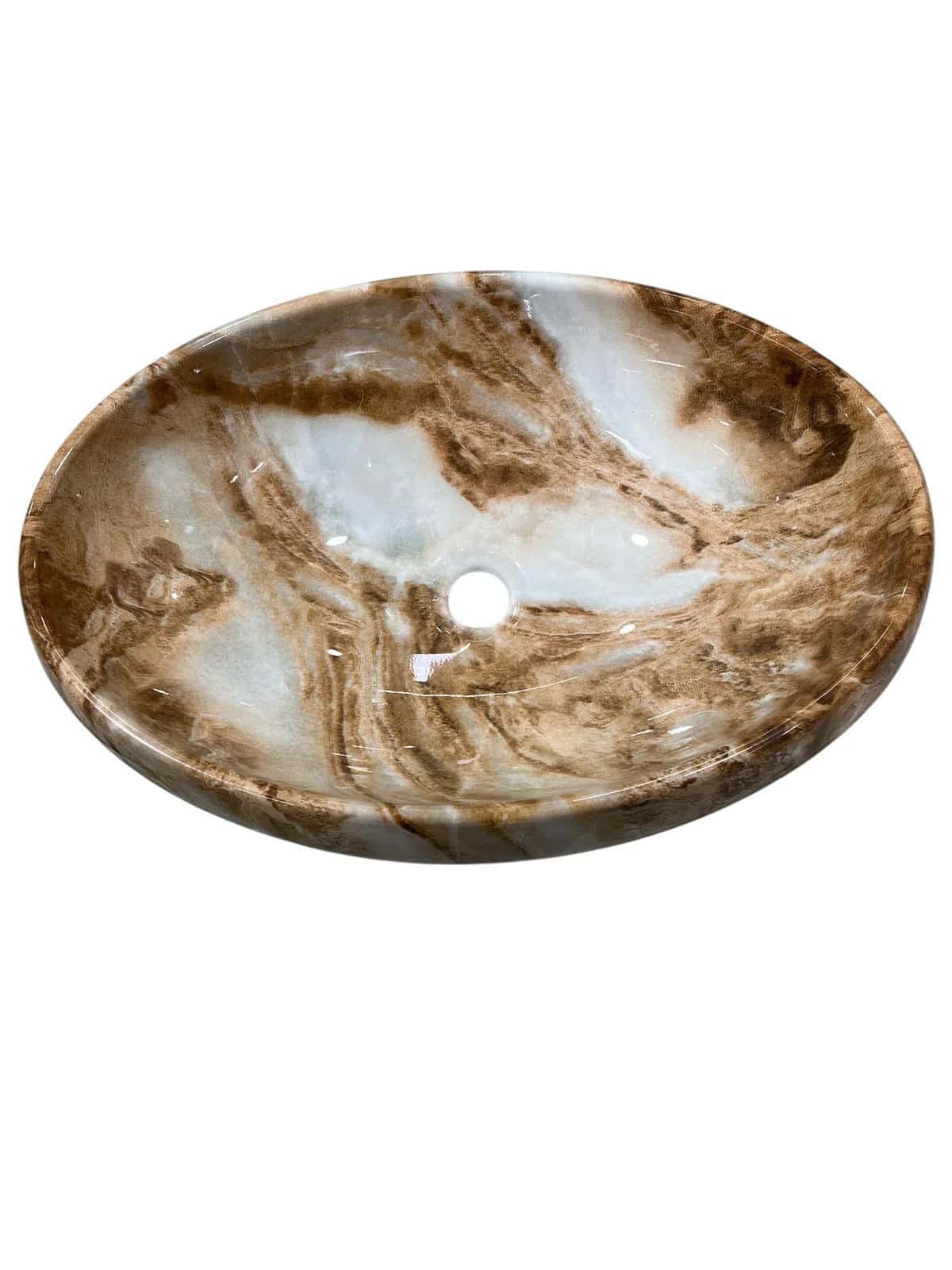 Ceramic washbasin colorful 62x15x13 cm - Tenderyard