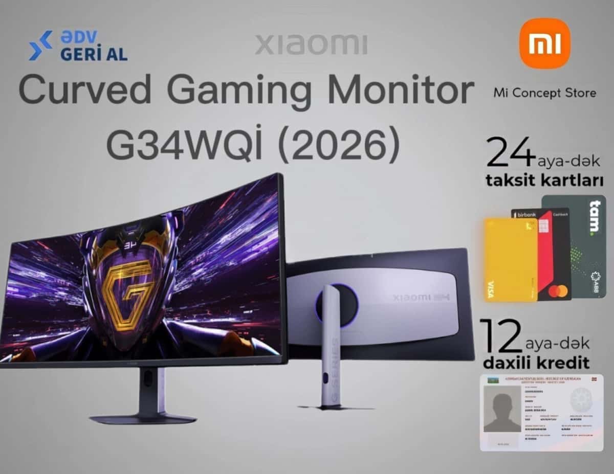 Монитор Xiaomi Curved Gaming G34WQI 34 дюйма - Tenderyard