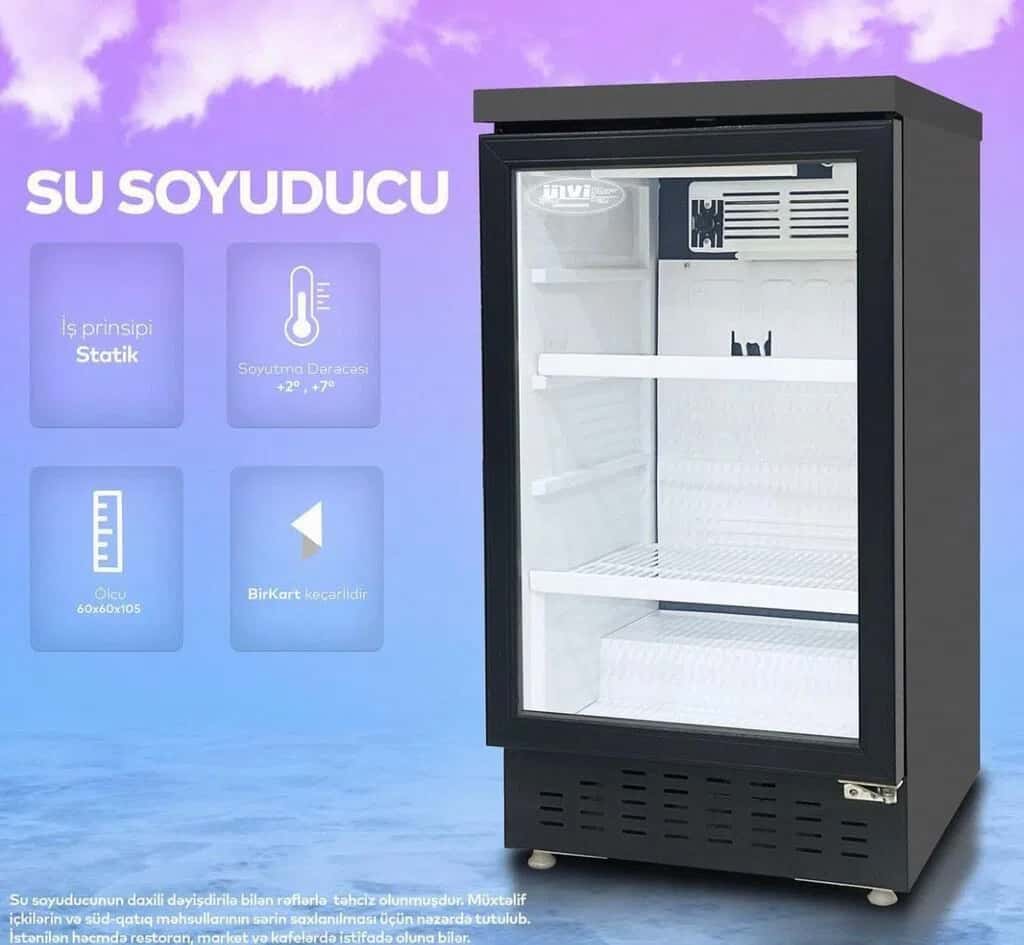 Refrigerated display case for water 105x60x60 cm - Tenderyard