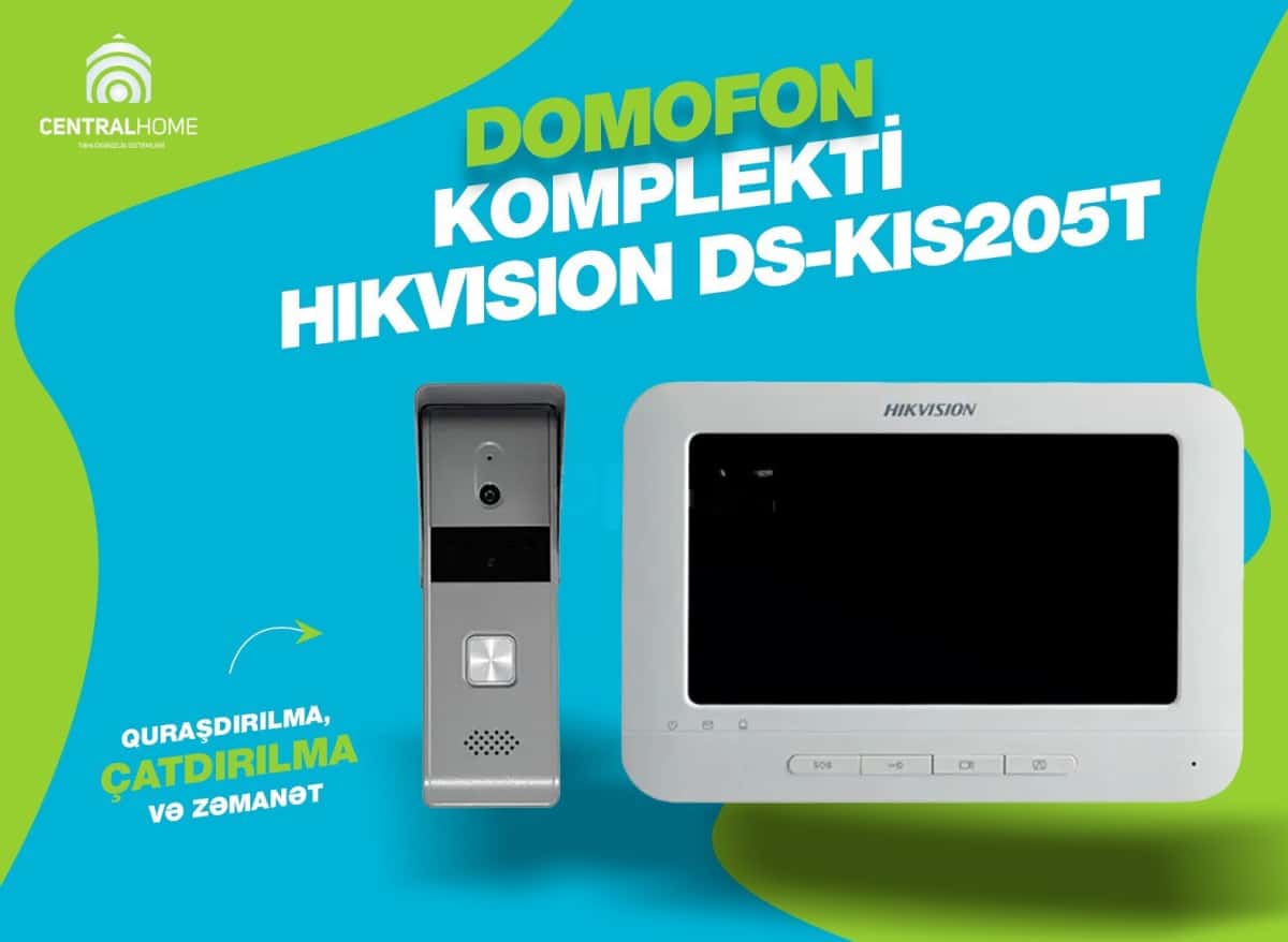 Video intercom kit Hikvision DS-KIS205T - Tenderyard