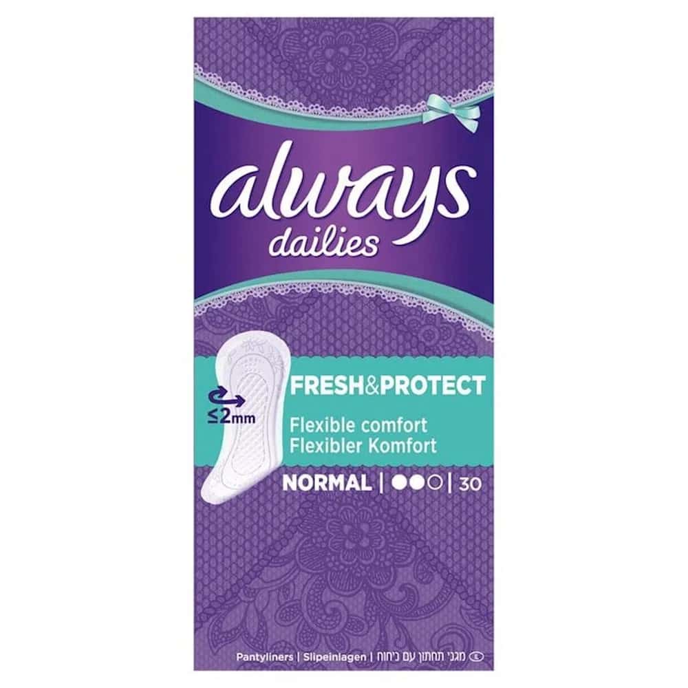 Always Daily Pantyliners, 30 pieces - Tenderyard