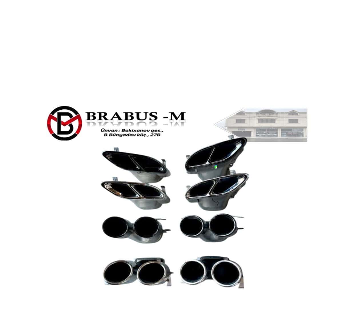 Muffler tip for Mercedes W204 - Tenderyard