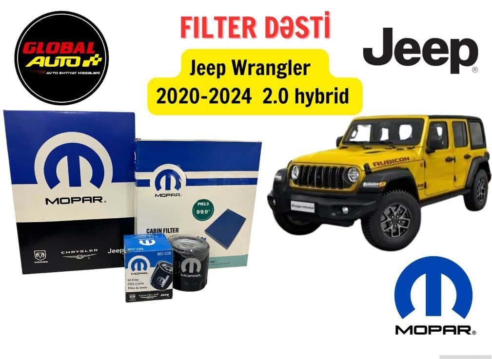 Filter kit for Jeep Wrangler 2.0 Hybrid - Tenderyard