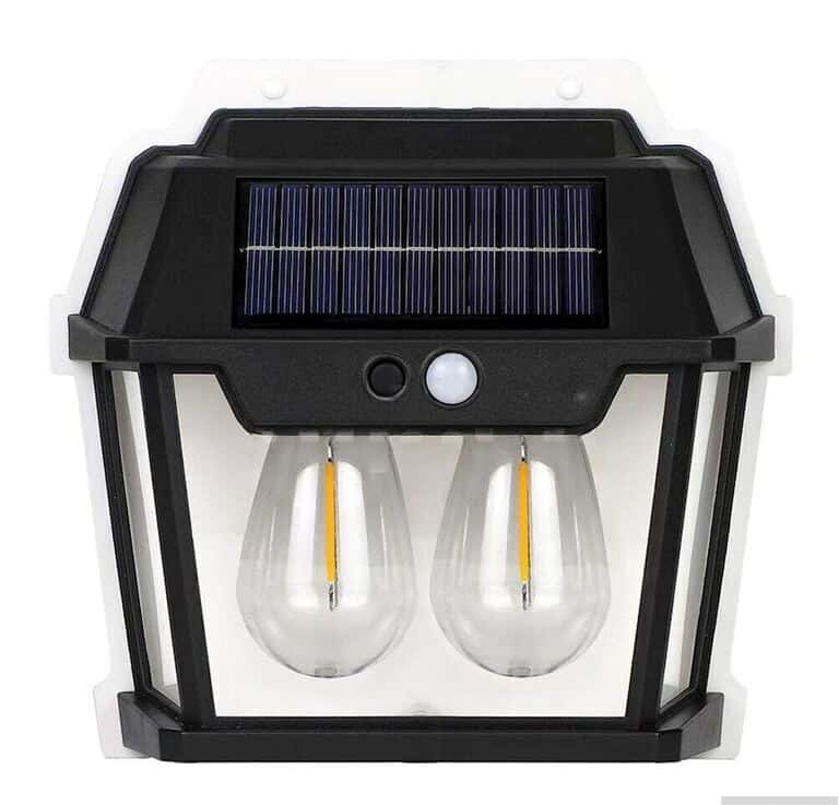 HW 999-2W Solar Powered Motion Sensor Wall Lamp - Tenderyard