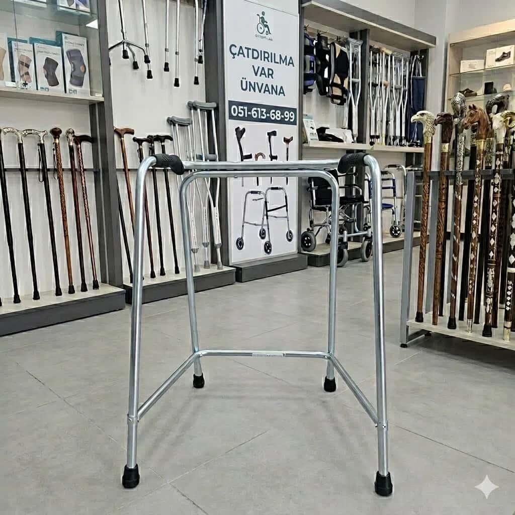 Lightweight Metallic Walking Frame (Walker) - Tenderyard