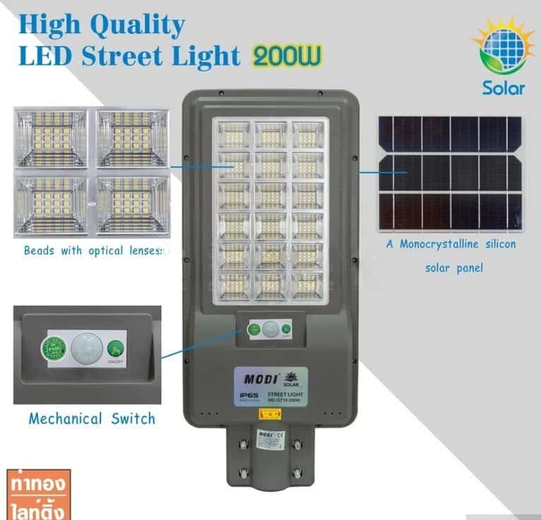 Modi solar-powered LED floodlight - Tenderyard