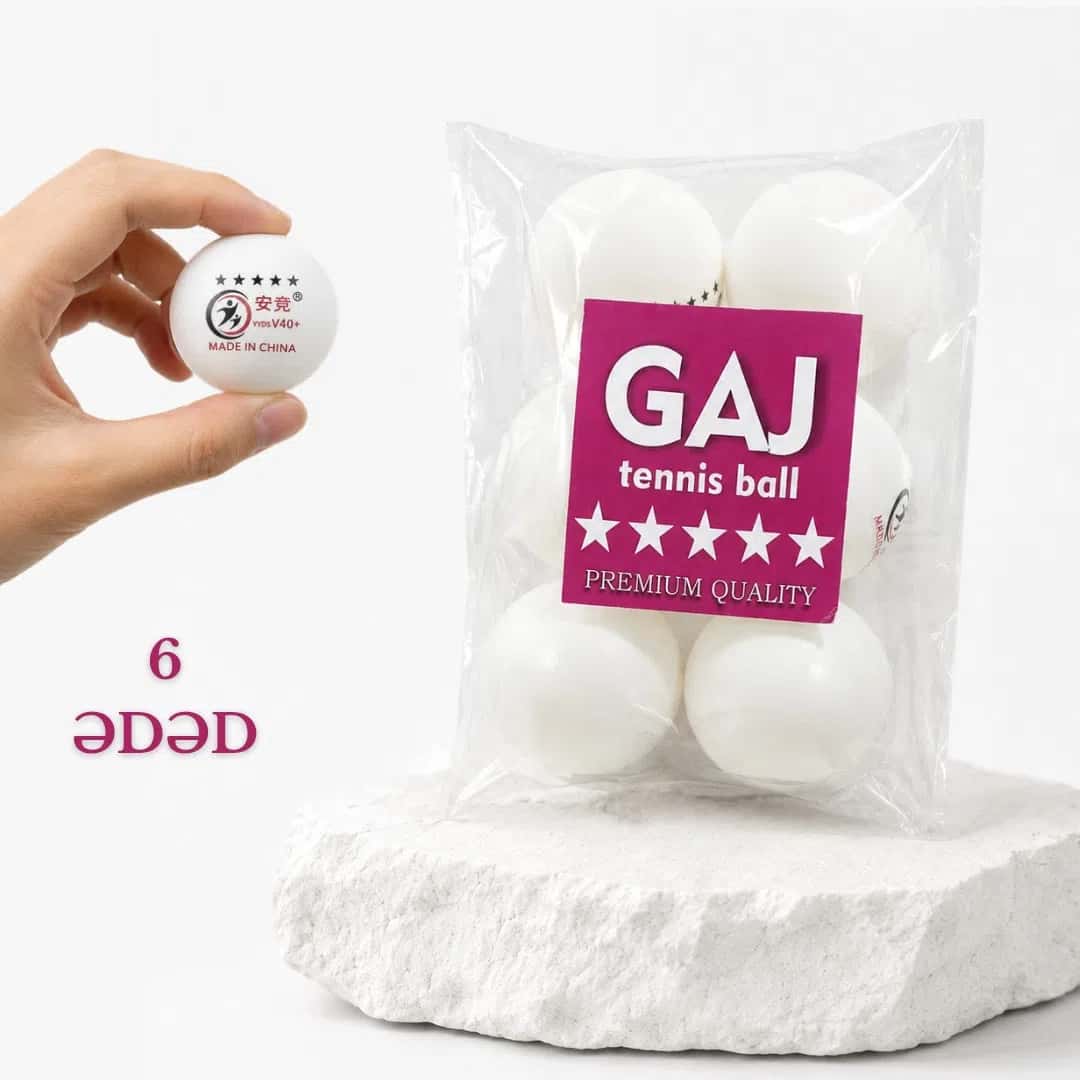 Table tennis ball IU-55, 6 pieces - Tenderyard