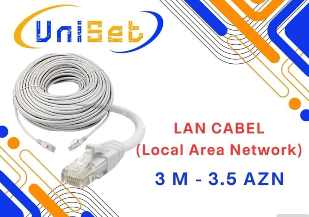 LAN Network Cable 3 Meters - Tenderyard