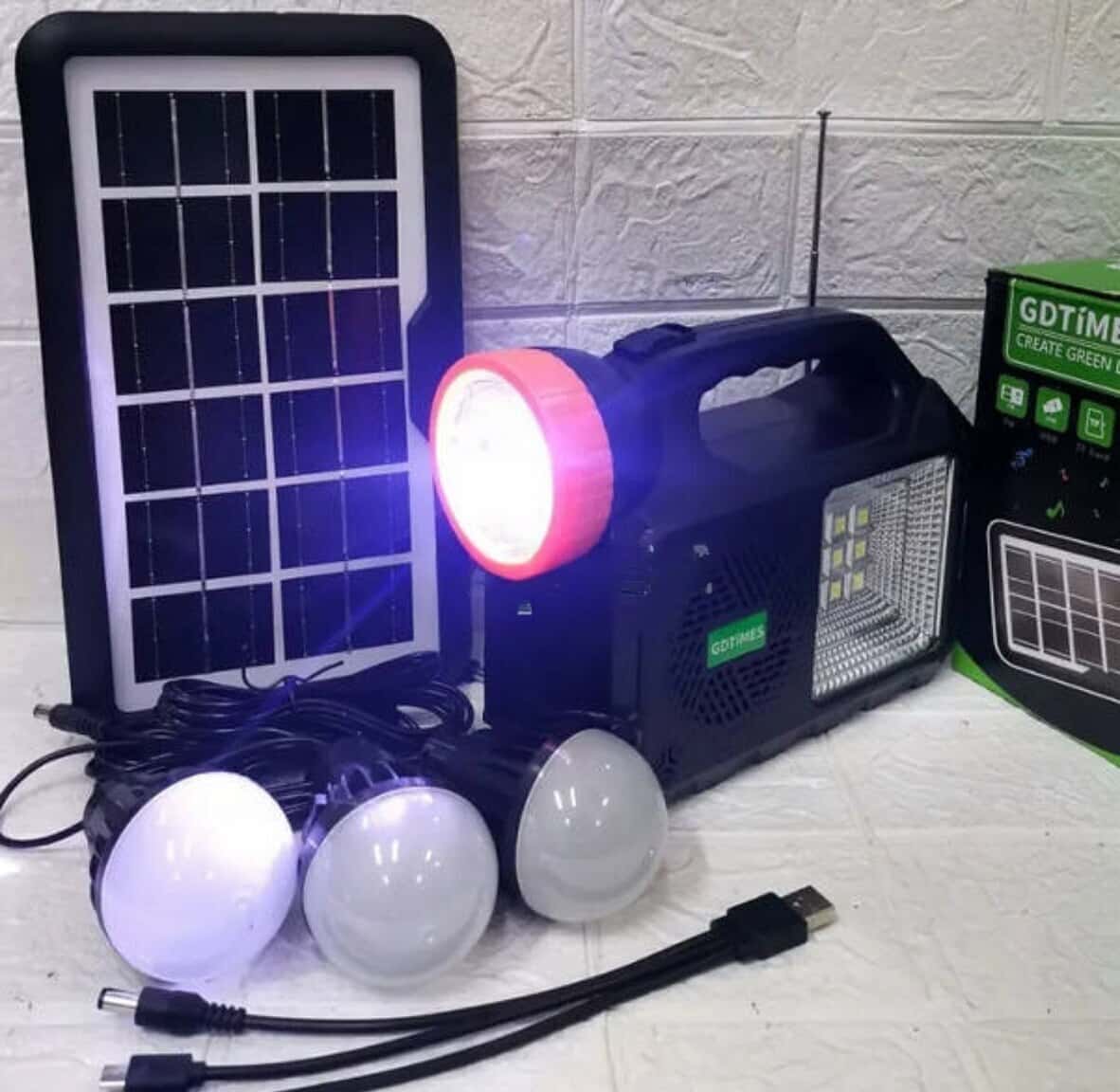 Solar powered floodlight GDtimes GD-101 - Tenderyard