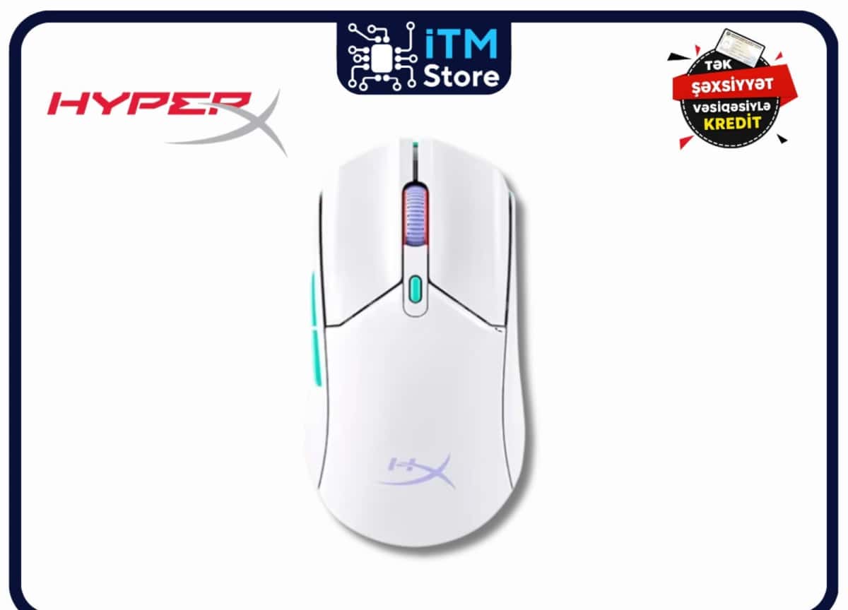 HyperX Pulsefire Haste 2 Core Wireless White kompüter siçanı - Tenderyard
