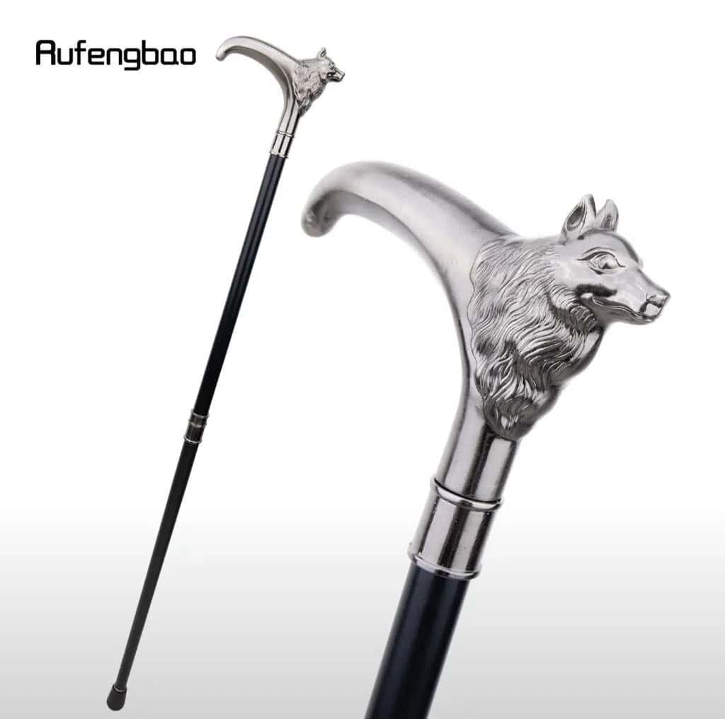 Rufengbao Decorative Cane with Wolf Head - Tenderyard