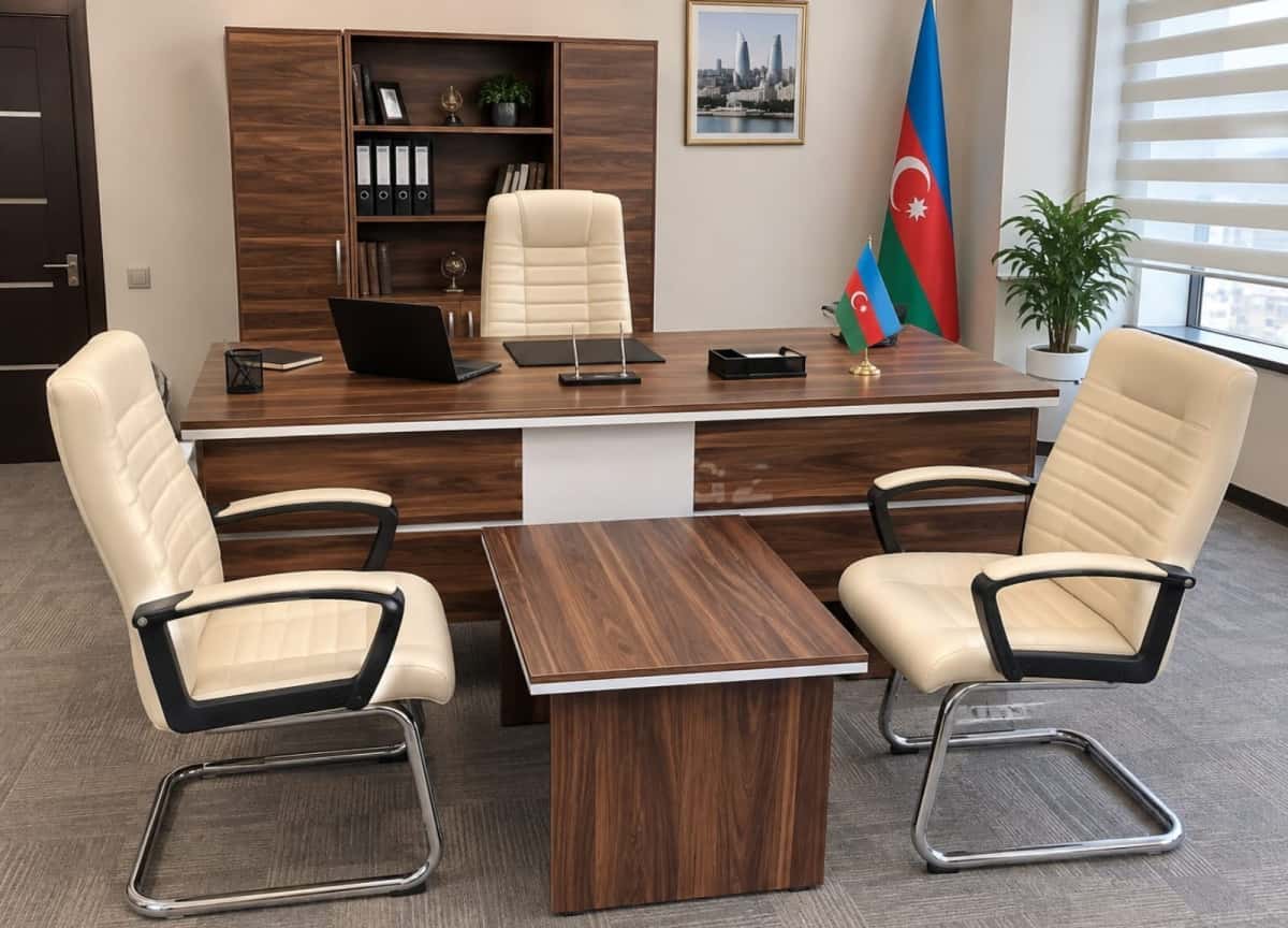Ofis mebel dəsti Ağ rəng - Tenderyard