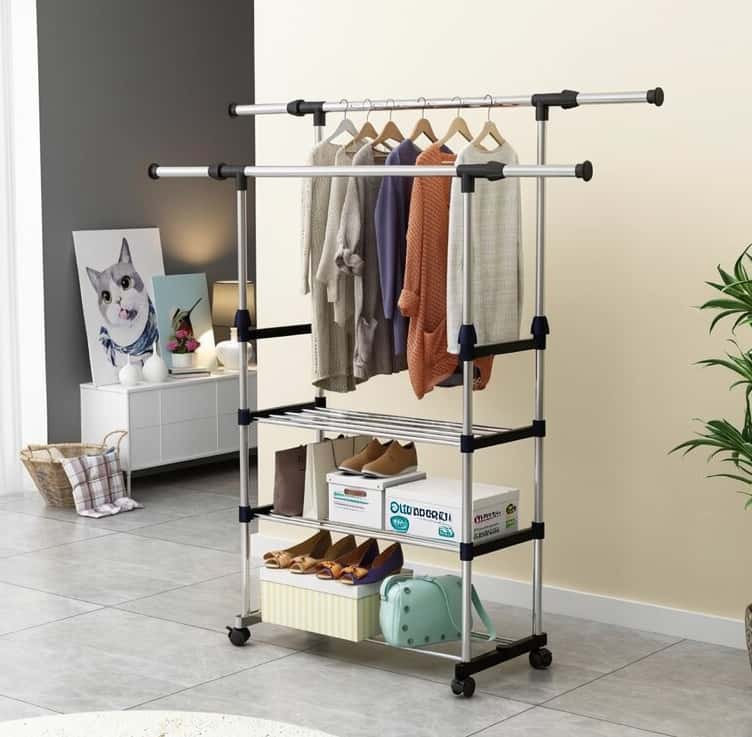 Clothes Rack Black color - Tenderyard
