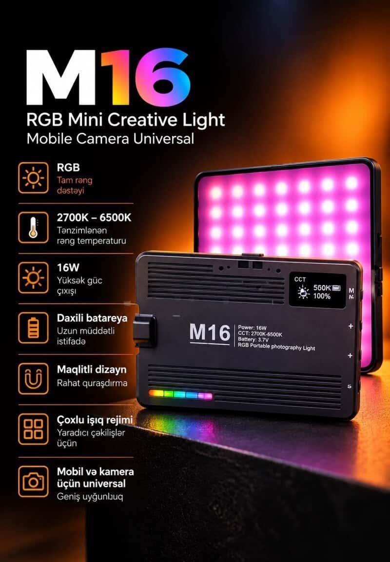 M16 RGB Mini Creative Light lighting device - Tenderyard